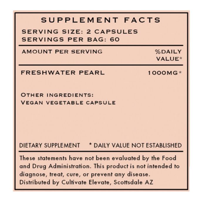 Image for Freshwater Pearl Capsules - Mineral Dense Superfood