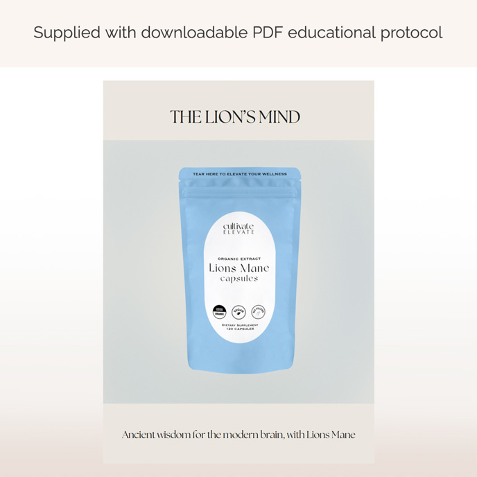 Image for Organic Lions Mane Extract Powder - The Brain Mushroom