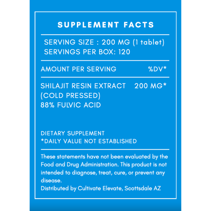 Image for Shilajit 88 Tablets & Educational Protocol